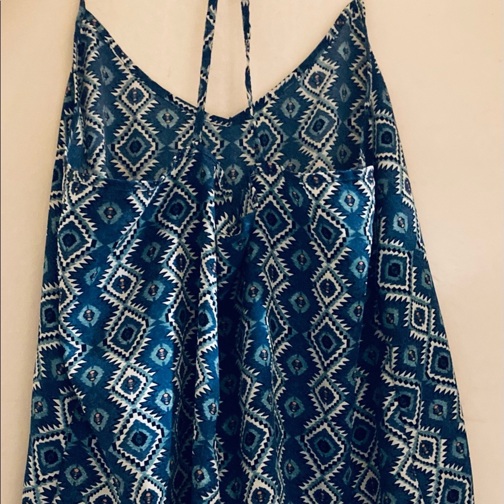 Hollister delicate tank, teal color. Size medium.